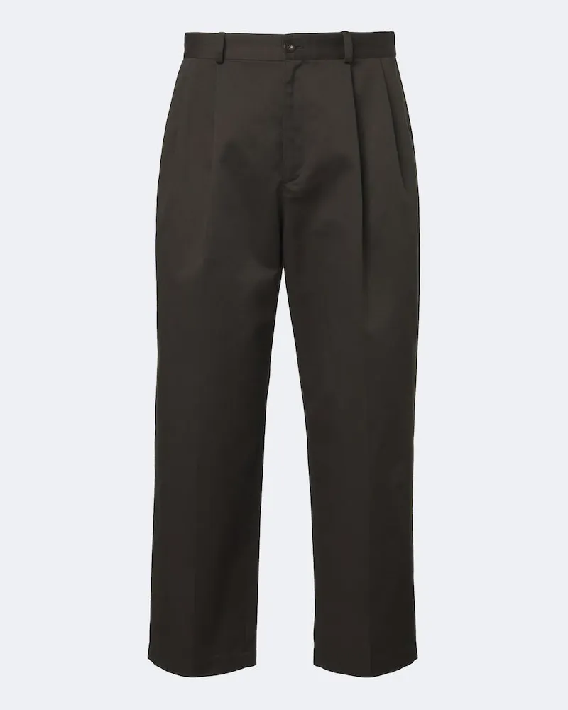 The Row Pantaloni Nesper regular con pinces Marrone
