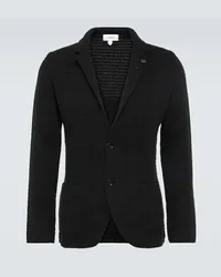 LARDINI Blazer in maglia di cashmere Nero