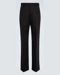 Valentino Garavani Pantaloni regular in cotone Nero