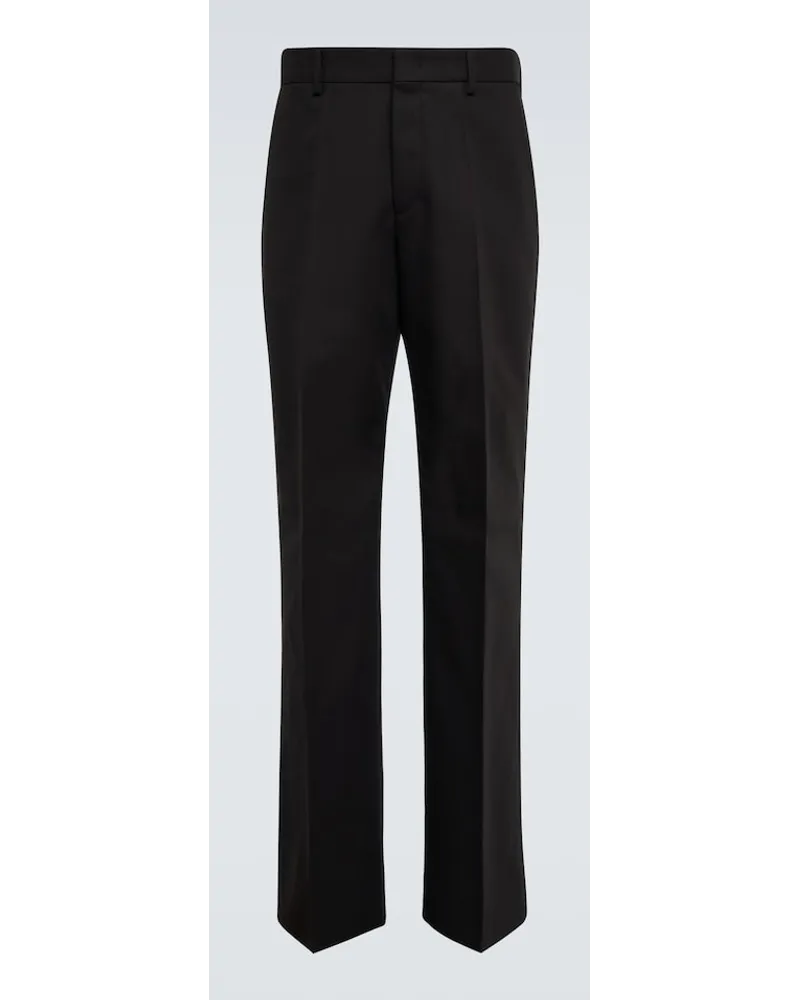 Valentino Garavani Pantaloni regular in cotone Nero