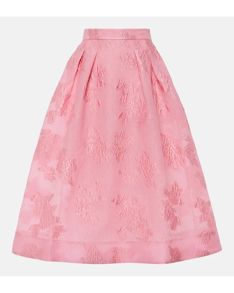 Rebecca Vallance Gonna lunga Zelie in jacquard Rosa