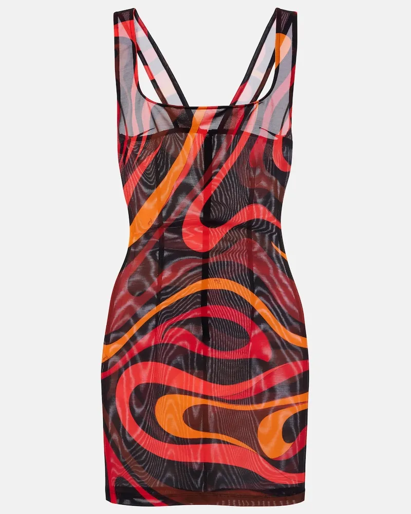 Emilio Pucci Abito corto Marmo Arancione