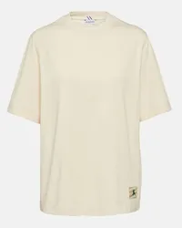 Burberry T-shirt EKD in jersey di cotone Bianco