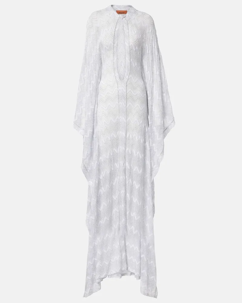 Missoni Pareo a zig-zag Bianco