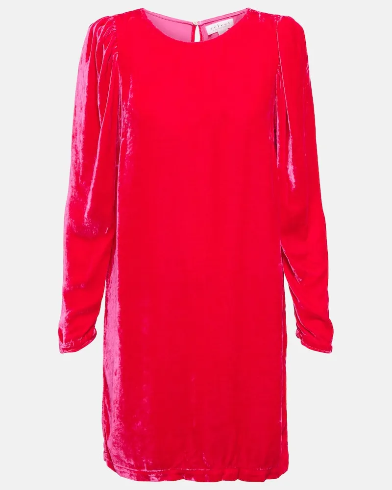 Velvet Miniabito in velluto Rosso