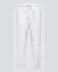 LARDINI Pantaloni sportivi regular in cotone Bianco