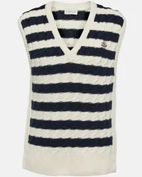 Moncler Gilet in lana Bianco