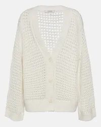 Dorothee Schumacher Cardigan in lana e cashmere Bianco