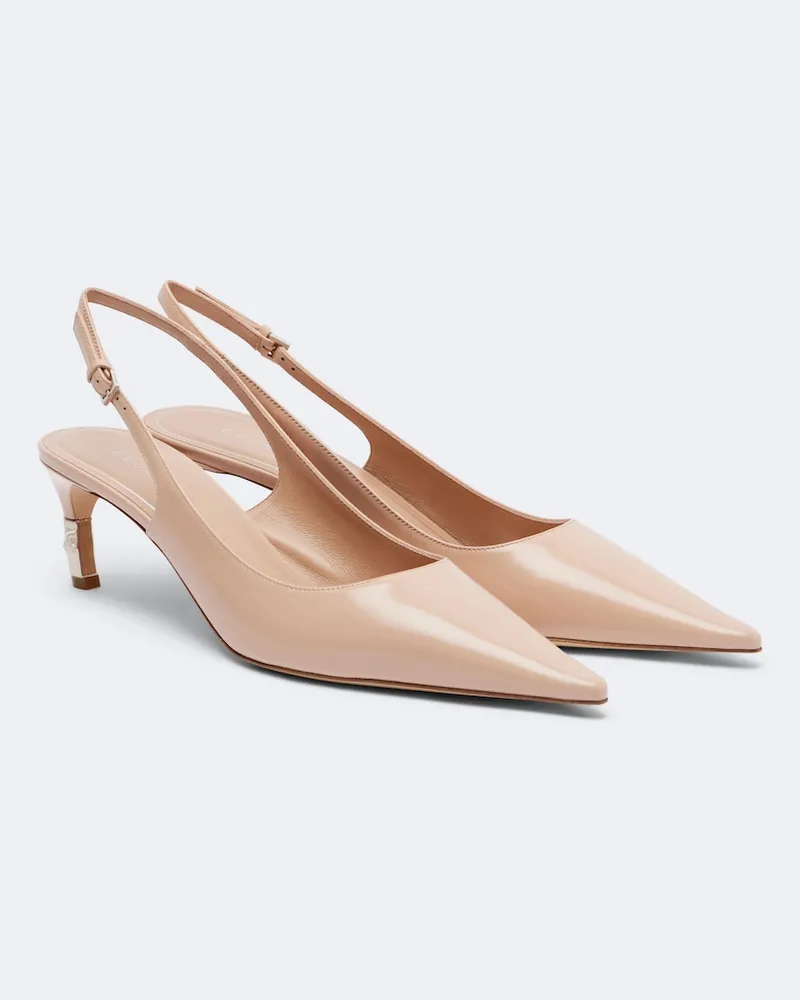 Gucci Pumps slingback Castello in pelle Rosa