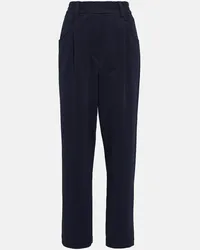 Brunello Cucinelli Pantaloni regular a vita media Blu