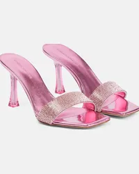 Magda Butrym Mules in PVC con decorazioni Rosa