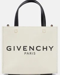 Givenchy Borsa G-Tote Mini in canvas Beige