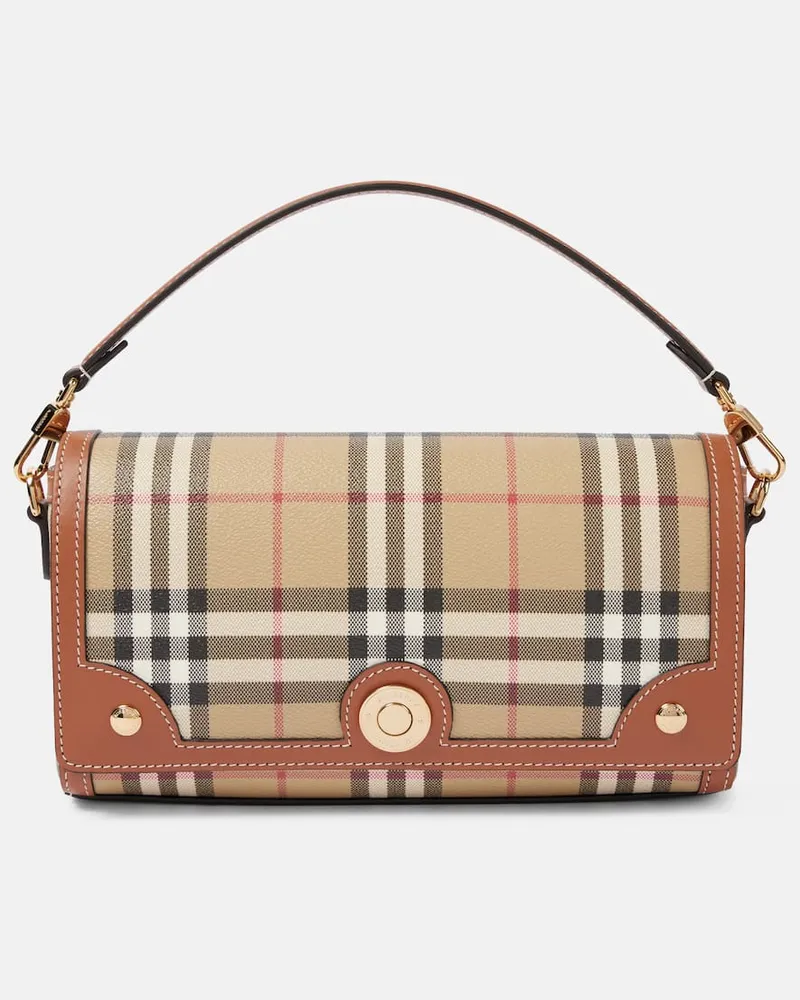 Burberry Borsa a spalla Note Burberry Check Small Beige