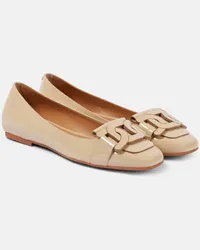 TOD'S Ballerine in vernice Beige