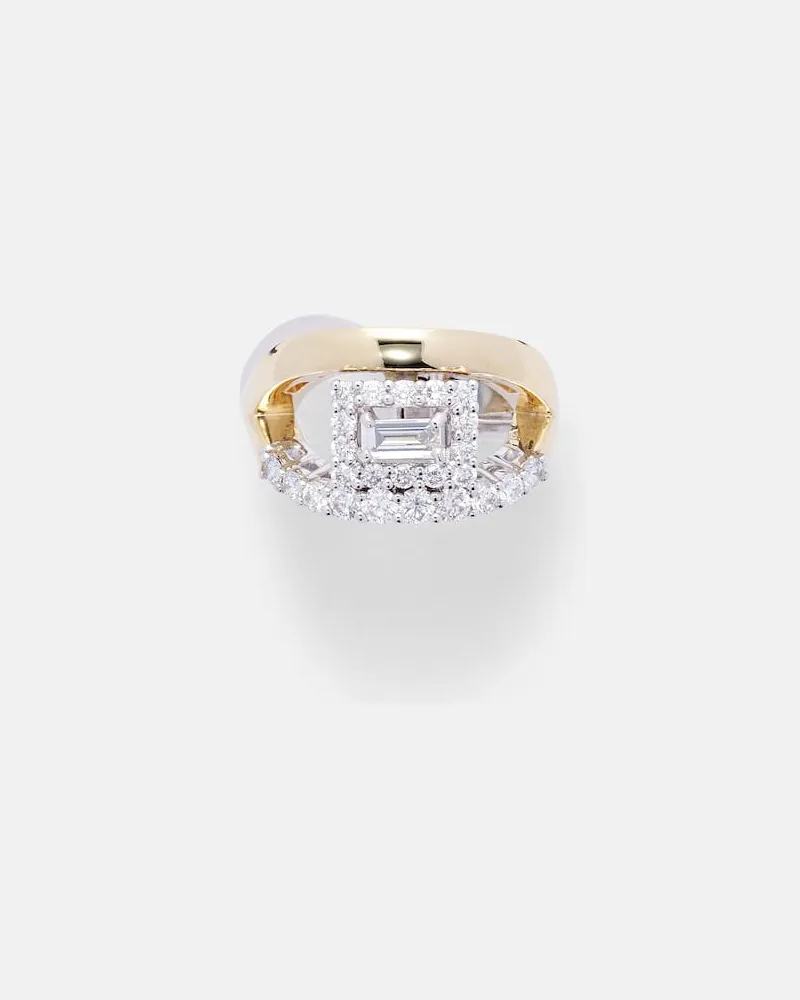 YEPREM Orecchino singolo Whisper Ear in oro 18kt con diamanti Oro