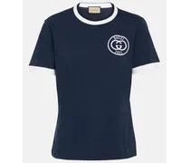 T-shirt Interlocking G in jersey di cotone