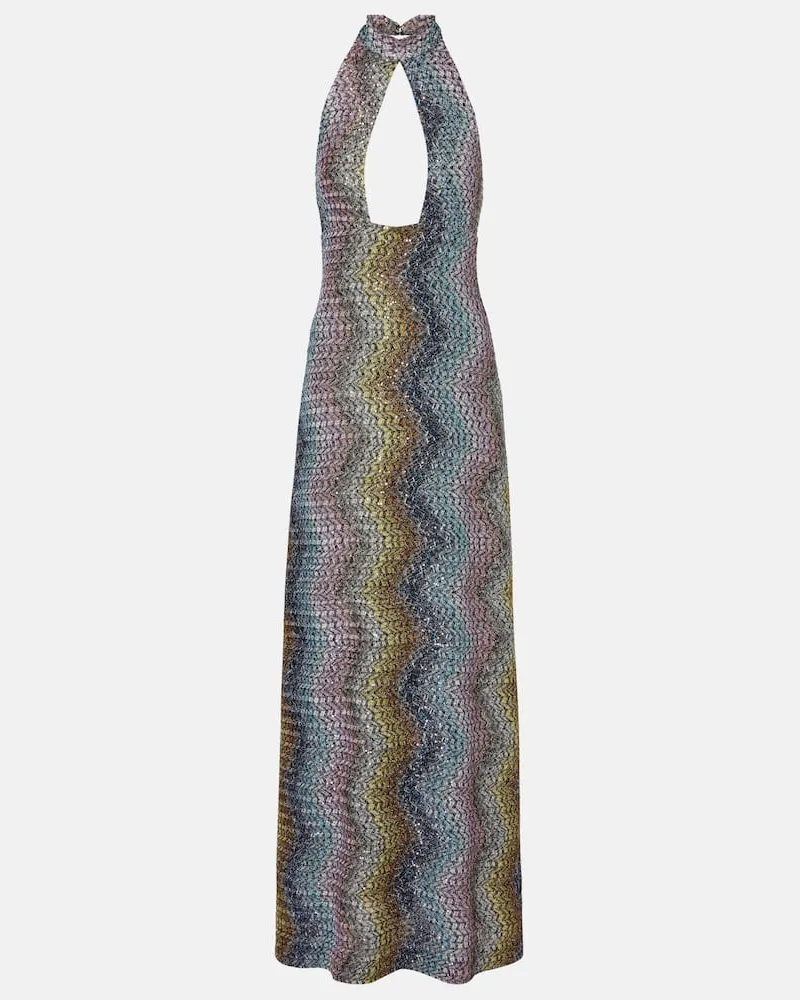 Missoni Abito lungo con lamÃ© e paillettes Multicolore