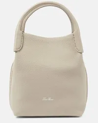 Loro Piana Borsa Bale Small in pelle Bianco