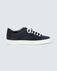 Manolo Blahnik Sneakers in suede Blu