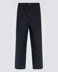 Jil Sander Pantaloni regular in cotone Blu