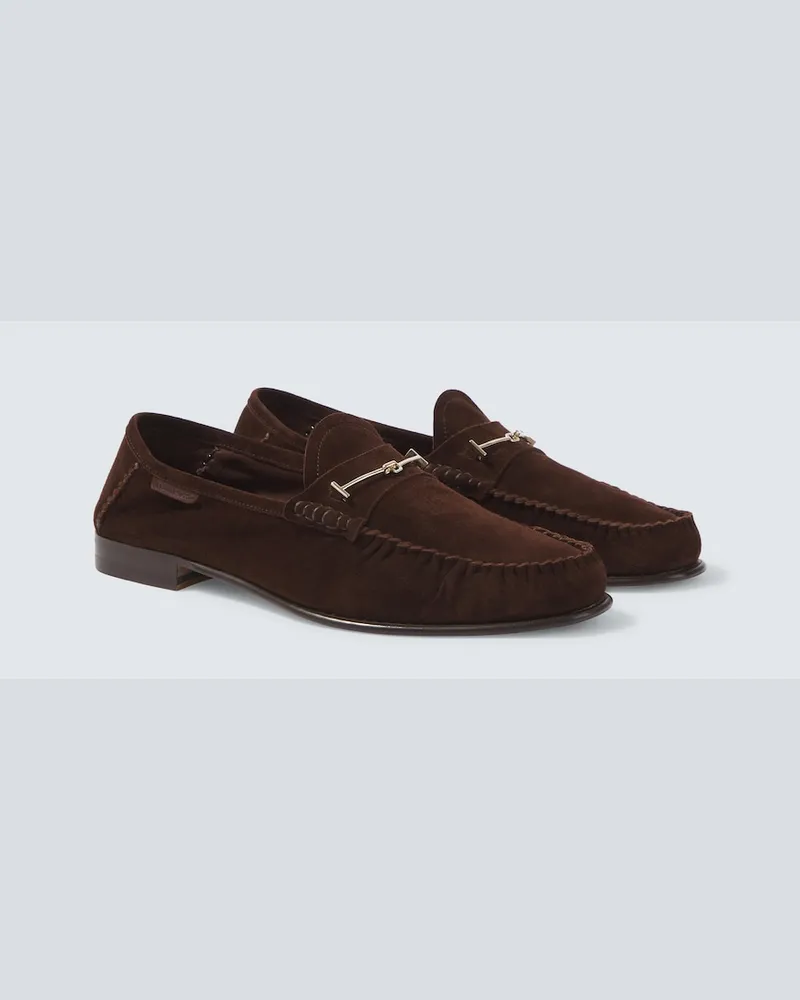 Tom Ford Mocassini in suede Marrone