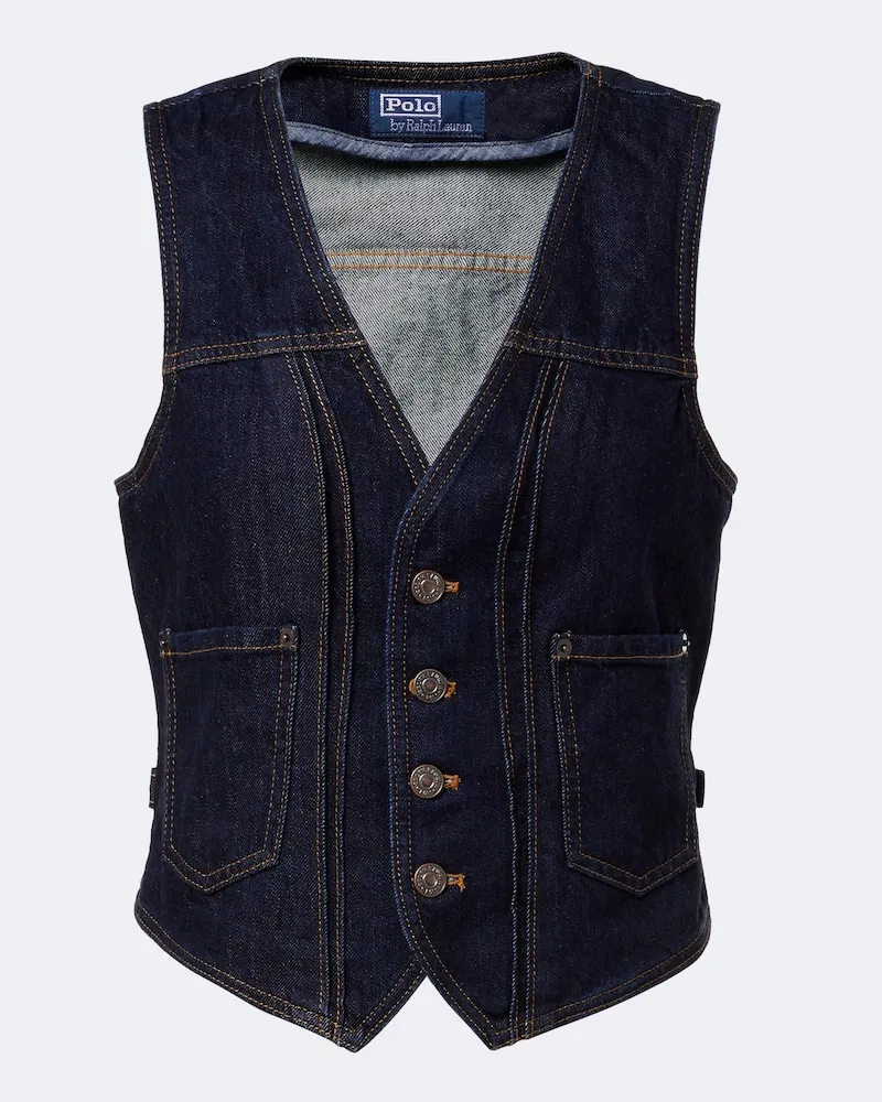 Ralph Lauren Gilet di jeans Blu