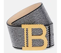 Cintura B-Belt in suede con cristalli