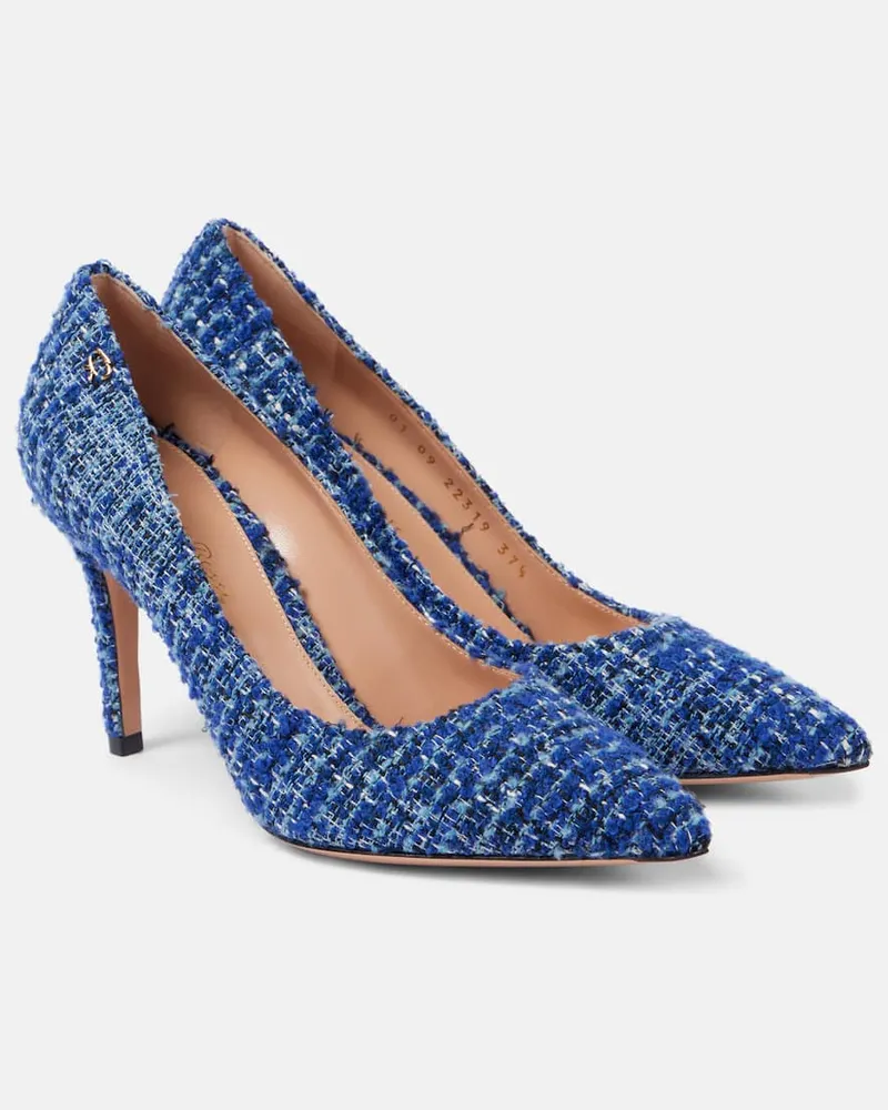 Gianvito Rossi Pumps Gianvito 85 in bouclÃ Blu