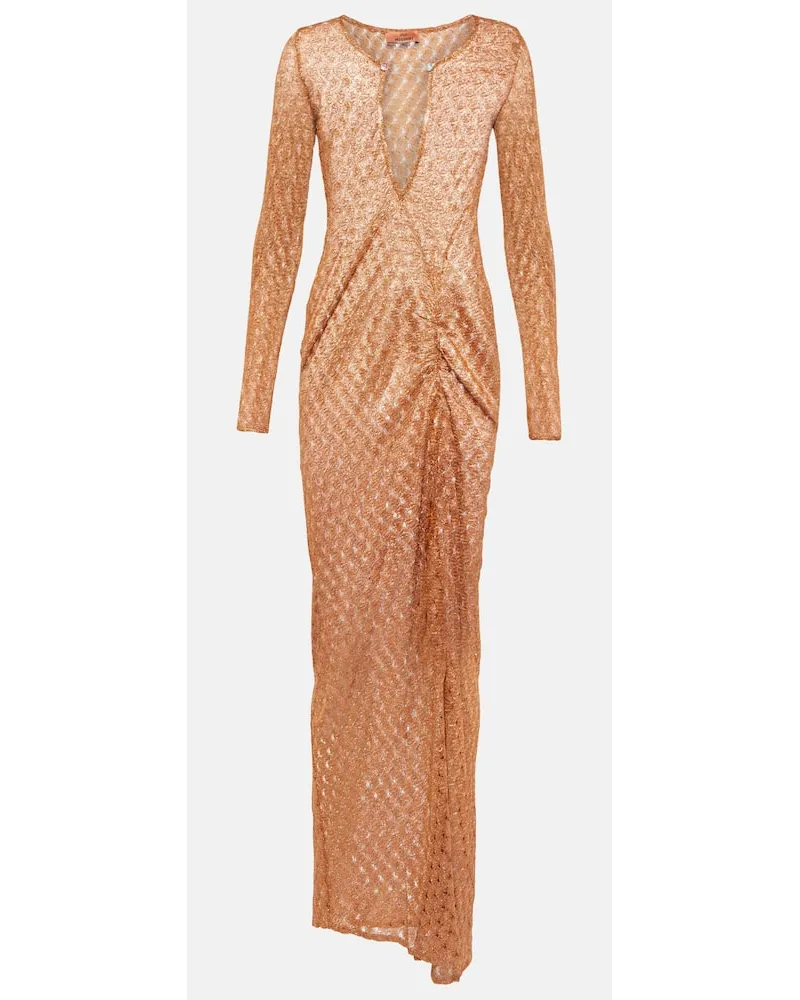 Missoni Copricostume in lamÃ Marrone