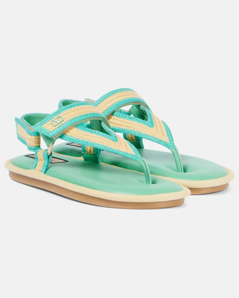 Valentino Garavani Sandali Lake Powell in crochet Neutro
