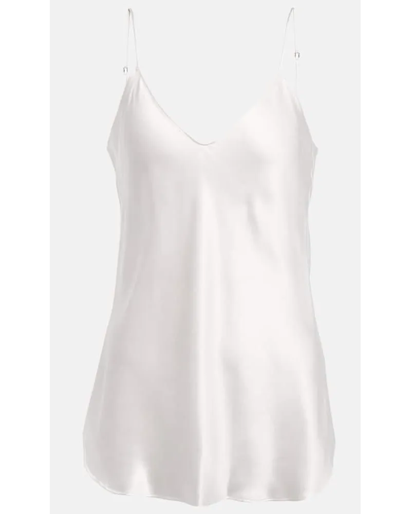 Nili Lotan Camisole Isabella in seta Bianco