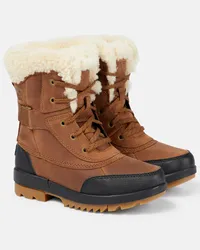 Sorel Stivaletti Torino Parc in pelle con shearling Marrone