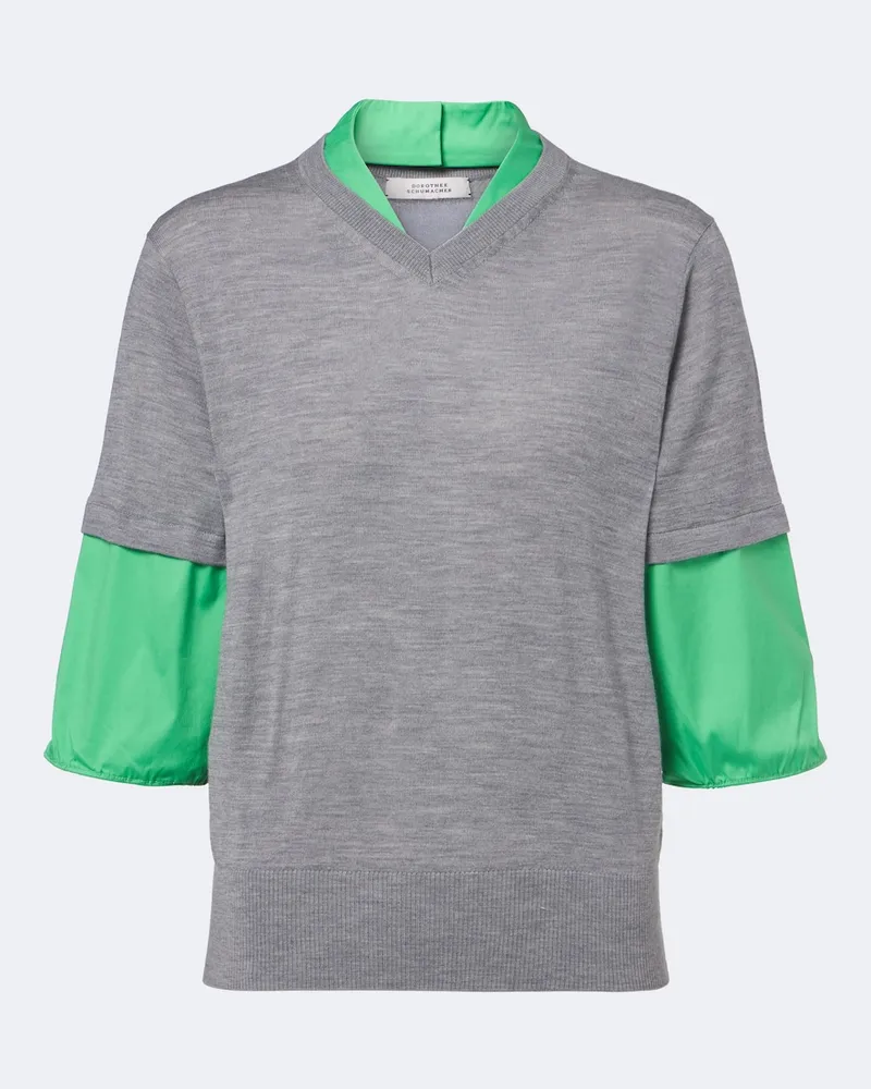 Dorothee Schumacher Polo in lana vergine Grigio