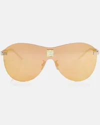 Givenchy Occhiali da sole a mascherina 4Gem Giallo