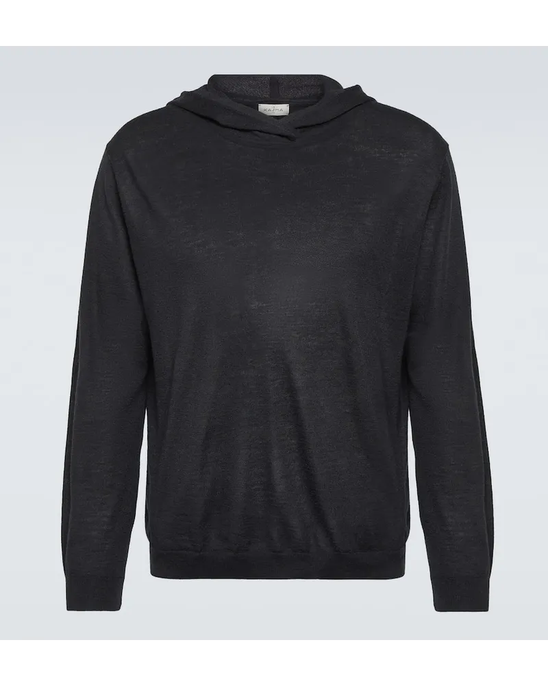 Le Kasha 1918 Felpa Madrid in cashmere con cappuccio Nero