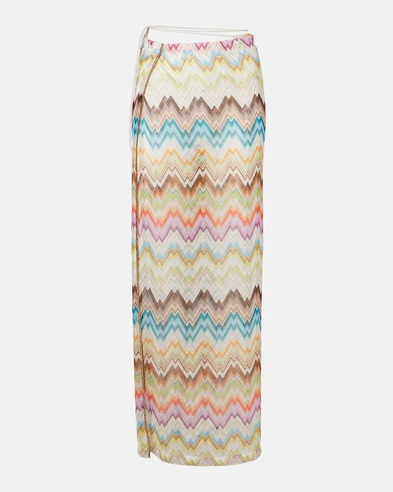 Missoni Gonna a portafoglio a zigzag Multicolore