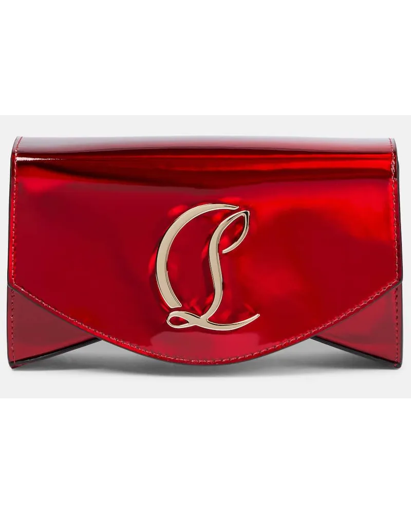 Christian Louboutin Borsa a spalla in vernice Loubi54 Rosso