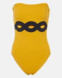 Karla Colletto Costume intero Octavia con cut-out Giallo