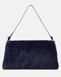 STAUD Borsa a tracolla Vivi in suede sintetico Blu