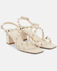 Valentino Garavani Sandali Rockstud in pelle Bianco