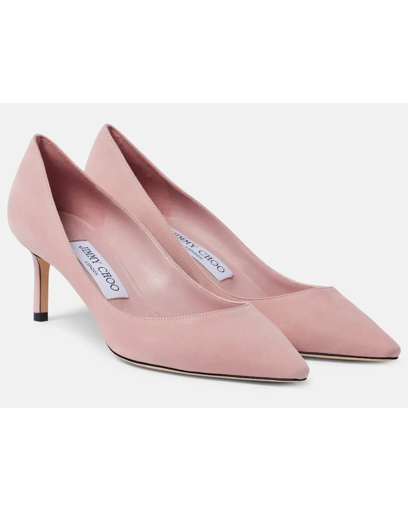 Jimmy Choo Pumps Romy 60 in suede Rosa