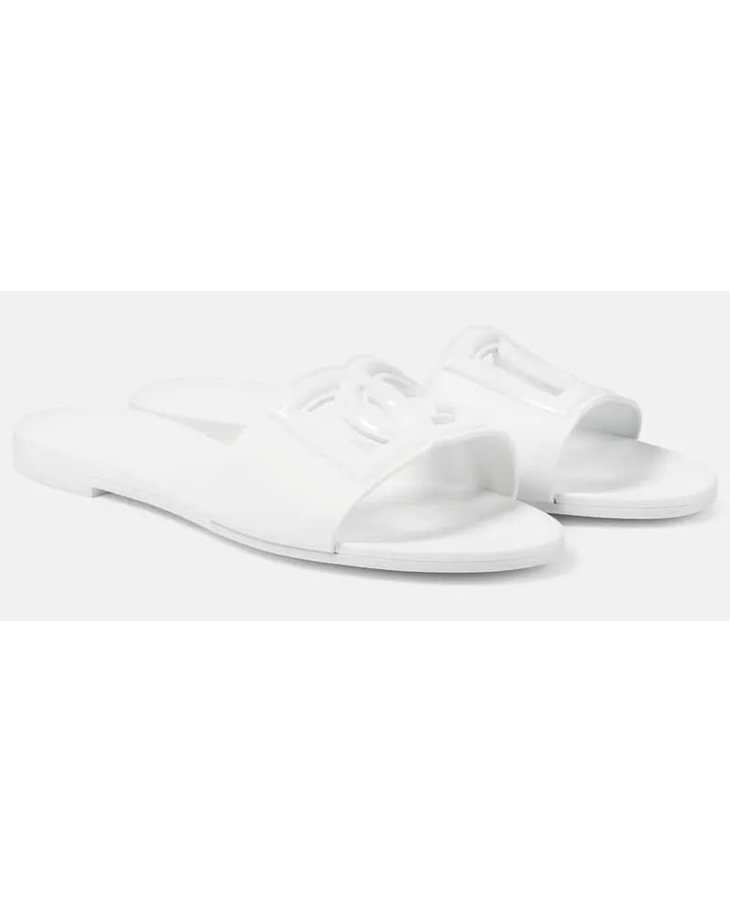 Dolce & Gabbana Sandali DG in gomma con cut-out Bianco