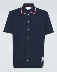 Thom Browne Polo in cotone Blu