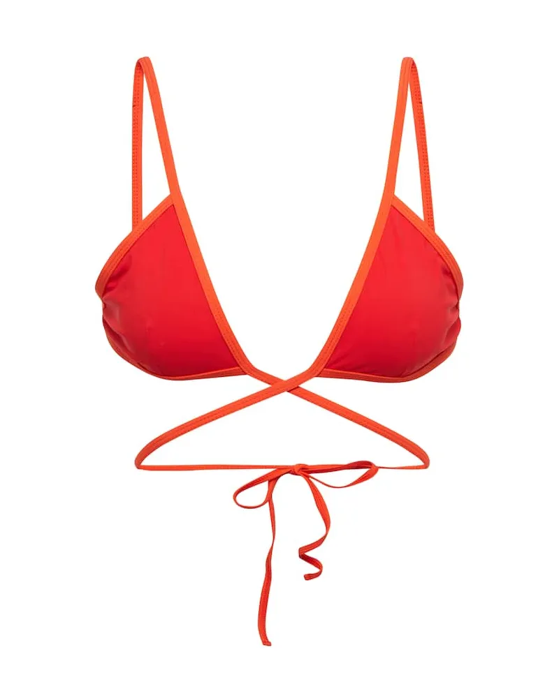 Christopher Esber Top bikini a triangolo Rosso