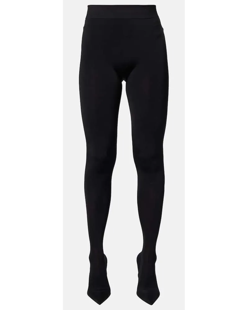 Balenciaga Leggings con scarpe Nero