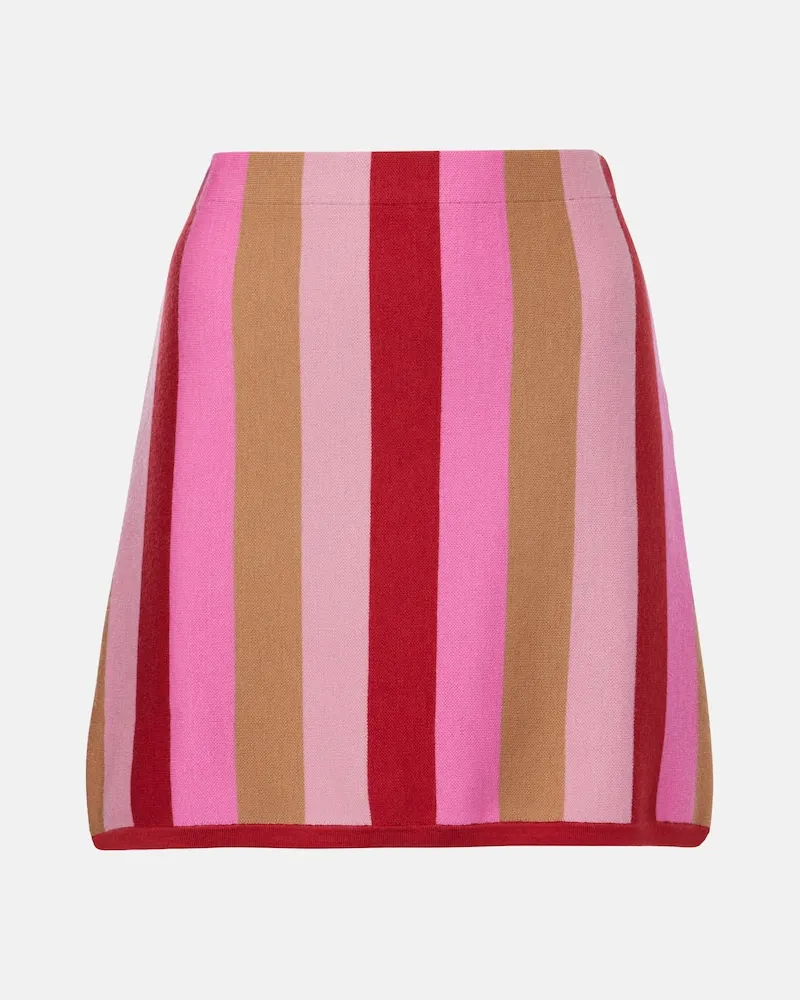 RIXO Minigonna Liesel in misto lana Rosa