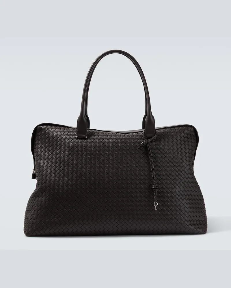 Bottega Veneta Borsa da viaggio Vaporetto Large in pelle Marrone