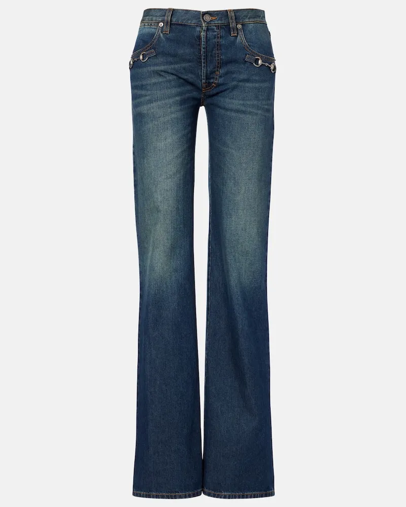 Gucci Jeans regular Horsebit Blu