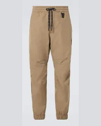 Moncler Pantaloni da sci con logo Beige