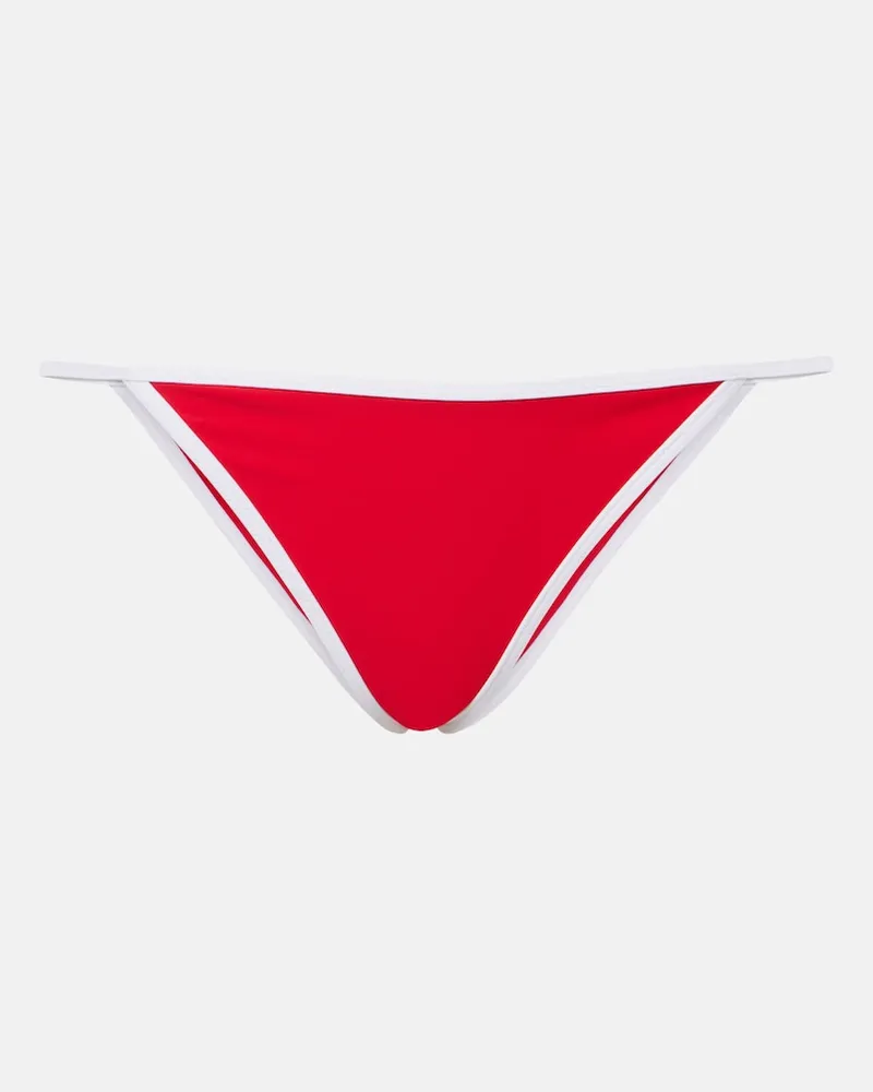 JADE SWIM Slip bikini Bare Minimum Rosso